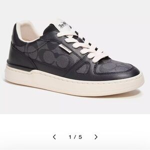 Coach Clip Court Low Top Sneaker In Signature Canvas